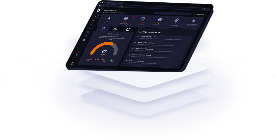 Vista previa del panel de control de BlackfishID que muestra la supervisión unificada de la seguridad